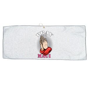 Pray For Maui Hawaii Strong Large Microfiber Waffle Golf Towel