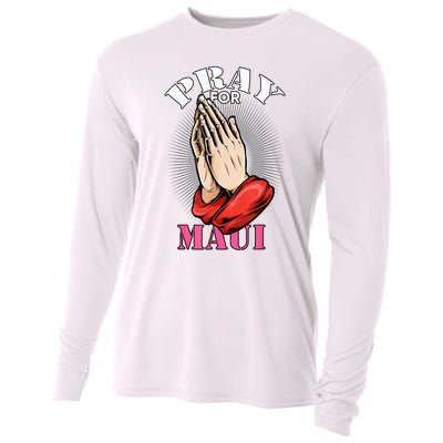 Pray For Maui Hawaii Strong Cooling Performance Long Sleeve Crew