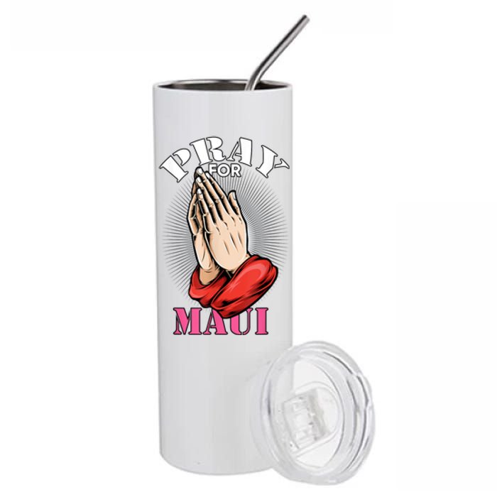 Pray For Maui Hawaii Strong Stainless Steel Tumbler