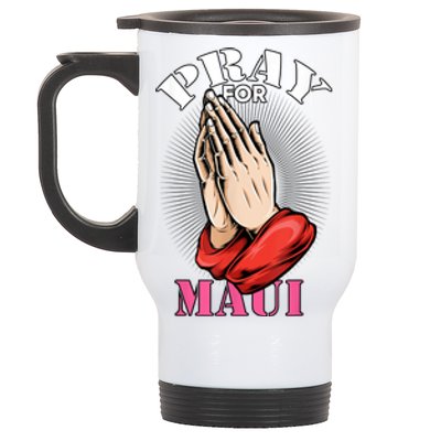 Pray For Maui Hawaii Strong Stainless Steel Travel Mug