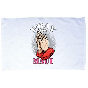 Pray For Maui Hawaii Strong Microfiber Hand Towel