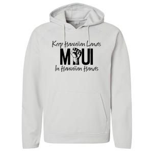 Pray For Maui Hawaii Strong Performance Fleece Hoodie