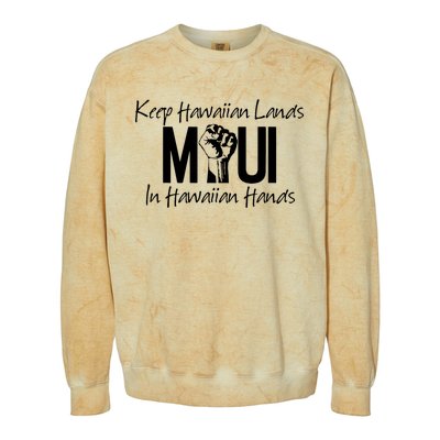 Pray For Maui Hawaii Strong Colorblast Crewneck Sweatshirt