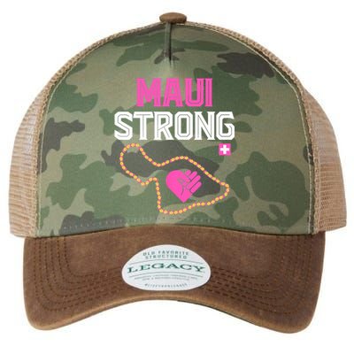 Pray For Maui Hawaii Strong Design Legacy Tie Dye Trucker Hat