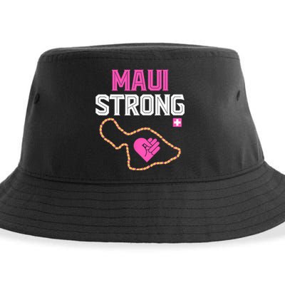 Pray For Maui Hawaii Strong Design Sustainable Bucket Hat