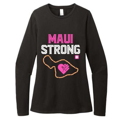 Pray For Maui Hawaii Strong Design Womens CVC Long Sleeve Shirt