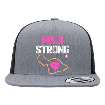 Pray For Maui Hawaii Strong Design Flat Bill Trucker Hat