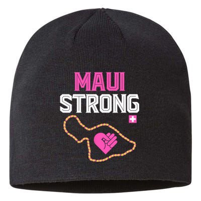 Pray For Maui Hawaii Strong Design Sustainable Beanie