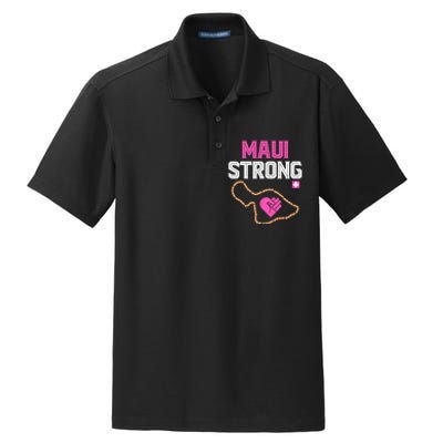 Pray For Maui Hawaii Strong Design Dry Zone Grid Polo