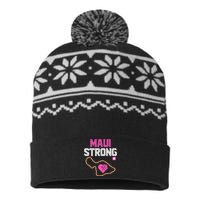 Pray For Maui Hawaii Strong Design USA-Made Snowflake Beanie