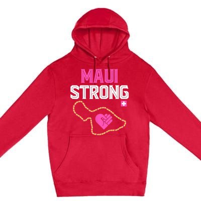 Pray For Maui Hawaii Strong Design Premium Pullover Hoodie