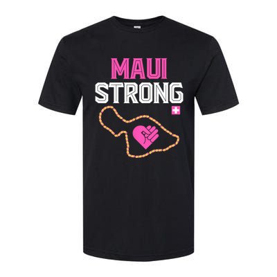 Pray For Maui Hawaii Strong Design Softstyle CVC T-Shirt