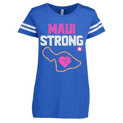 Pray For Maui Hawaii Strong Design Enza Ladies Jersey Football T-Shirt