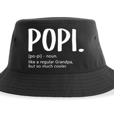 Popi For Men Fathers Day Idea Regular Grandpa Popi Sustainable Bucket Hat