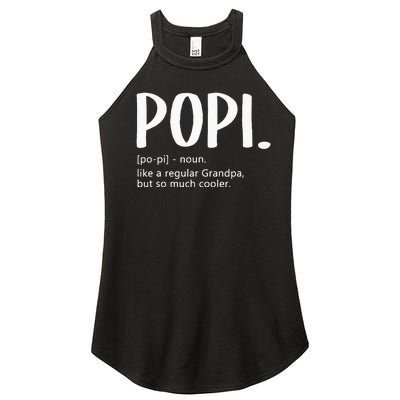 Popi For Men Fathers Day Idea Regular Grandpa Popi Women’s Perfect Tri Rocker Tank