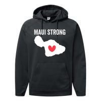 Pray For Maui Hawaii Strong Performance Fleece Hoodie