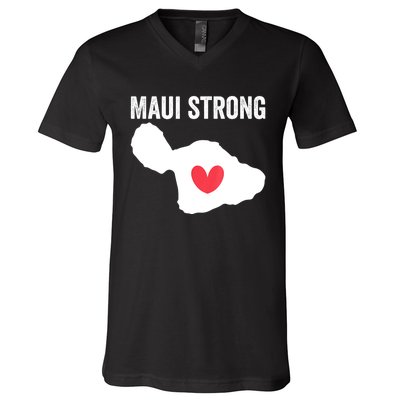 Pray For Maui Hawaii Strong V-Neck T-Shirt