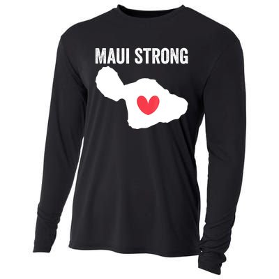 Pray For Maui Hawaii Strong Cooling Performance Long Sleeve Crew