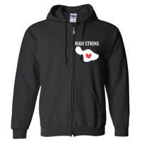 Pray For Maui Hawaii Strong Full Zip Hoodie