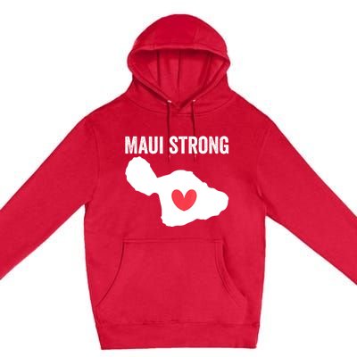 Pray For Maui Hawaii Strong Premium Pullover Hoodie