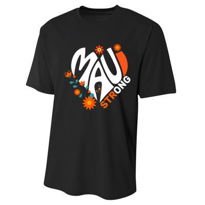 Pray For Maui Hawaii Strong We Stay With Maui Hawaii Performance Sprint T-Shirt