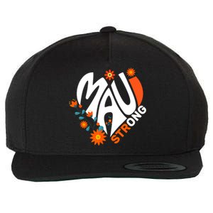 Pray For Maui Hawaii Strong We Stay With Maui Hawaii Wool Snapback Cap