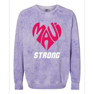 Pray For Maui Hawaii Strong Maui Wildfire Support Men Women Colorblast Crewneck Sweatshirt