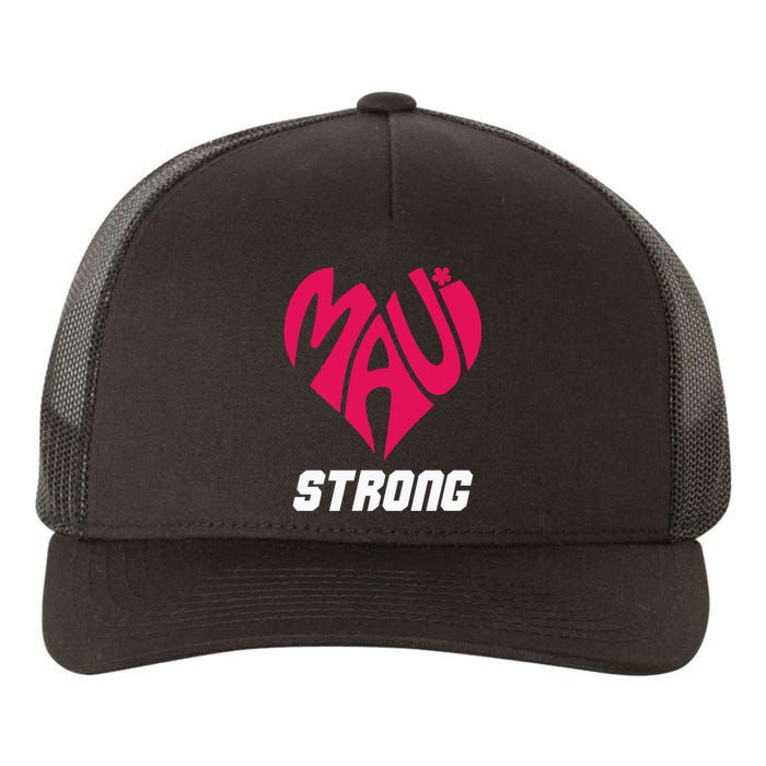 Pray For Maui Hawaii Strong Maui Wildfire Support Men Women Yupoong Adult 5-Panel Trucker Hat