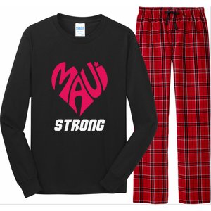 Pray For Maui Hawaii Strong Maui Wildfire Support Men Women Long Sleeve Pajama Set