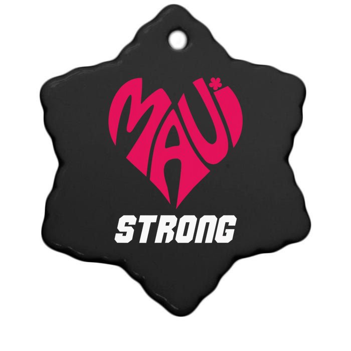 Pray For Maui Hawaii Strong Maui Wildfire Support Men Women Ceramic Star Ornament