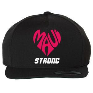 Pray For Maui Hawaii Strong Maui Wildfire Support Men Women Wool Snapback Cap