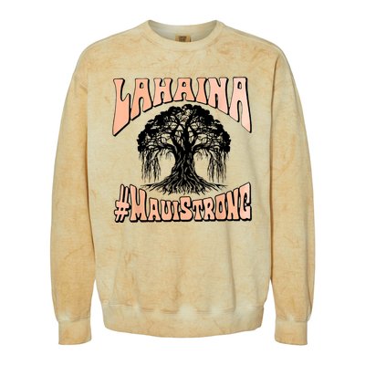 Pray For Maui Hawaii Strong Colorblast Crewneck Sweatshirt