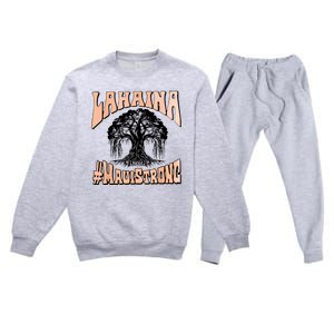 Pray For Maui Hawaii Strong Premium Crewneck Sweatsuit Set