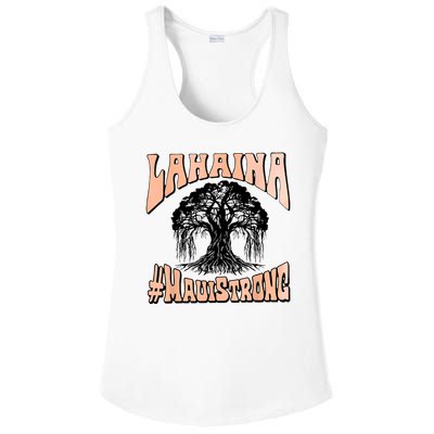 Pray For Maui Hawaii Strong Ladies PosiCharge Competitor Racerback Tank