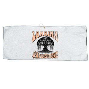 Pray For Maui Hawaii Strong Large Microfiber Waffle Golf Towel