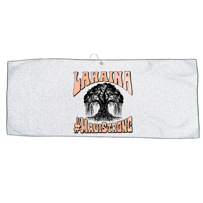 Pray For Maui Hawaii Strong Large Microfiber Waffle Golf Towel