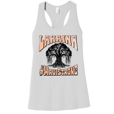 Pray For Maui Hawaii Strong Women's Racerback Tank