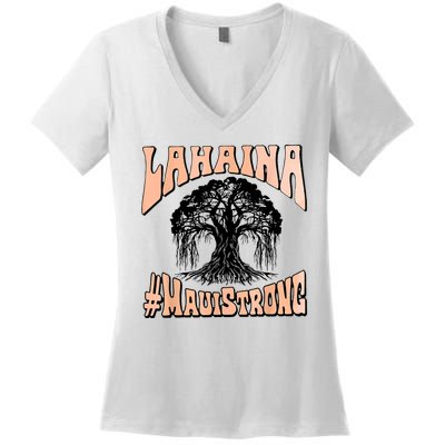 Pray For Maui Hawaii Strong Women's V-Neck T-Shirt