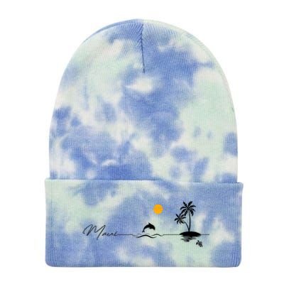 Pray For Maui Hawaii Strong Tie Dye 12in Knit Beanie