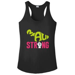 Pray For Maui Hawaii Beach Strong Gift Ladies PosiCharge Competitor Racerback Tank