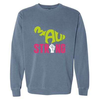 Pray For Maui Hawaii Beach Strong Gift Garment-Dyed Sweatshirt