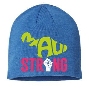 Pray For Maui Hawaii Beach Strong Gift Sustainable Beanie