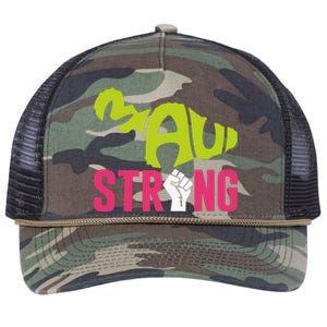 Pray For Maui Hawaii Beach Strong Gift Retro Rope Trucker Hat Cap