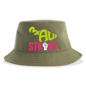 Pray For Maui Hawaii Beach Strong Gift Sustainable Bucket Hat