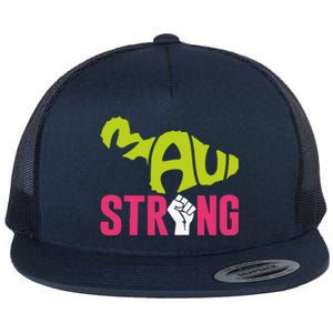 Pray For Maui Hawaii Beach Strong Gift Flat Bill Trucker Hat