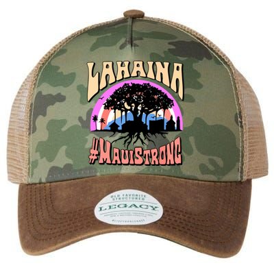 Pray For Maui Hawaii Lahaina Banyan Tree Gift Legacy Tie Dye Trucker Hat