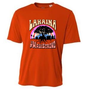 Pray For Maui Hawaii Lahaina Banyan Tree Gift Cooling Performance Crew T-Shirt