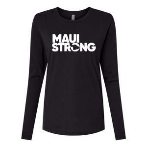 Pray For Maui Hawaii Strong I Stand With Maui Womens Cotton Relaxed Long Sleeve T-Shirt