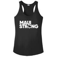 Pray For Maui Hawaii Strong I Stand With Maui Ladies PosiCharge Competitor Racerback Tank