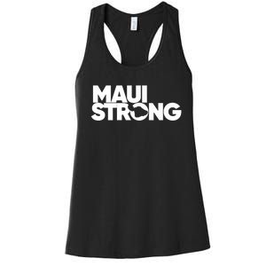 Pray For Maui Hawaii Strong I Stand With Maui Women's Racerback Tank